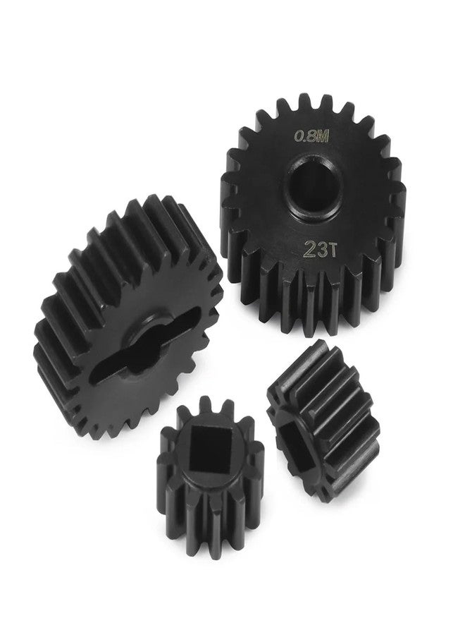 VNUHV Heavy Duty 0.8M Overdrive Portal Gear Set 23T/12T 21T/14T for 1/10 RC Rigs Crawler Axial Capra F9 SCX10 III AR45P Axle Upgrade (21T 14T) - Image 4